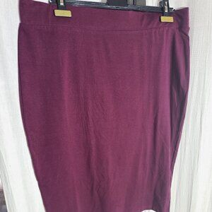 Burgundy Tulip Skirt